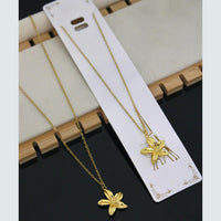 Klitz Premium Jewellery Flower Shape Necklace (Pack of 12)