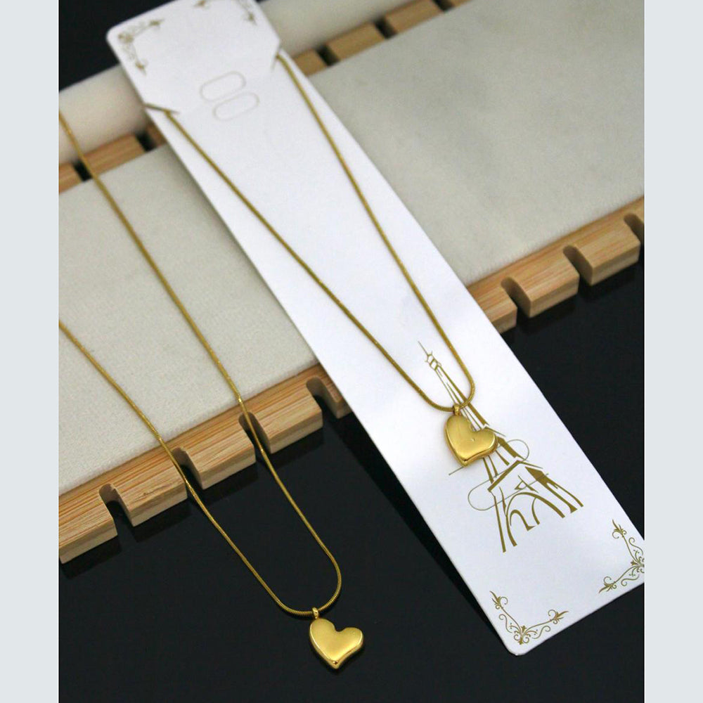 Klitz Premium Jewellery Heart Shape Necklace (Pack of 12)