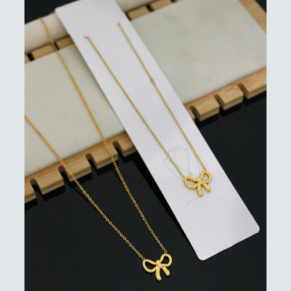 Klitz Premium Jewellery Bow Shape Necklace (Pack of 12)