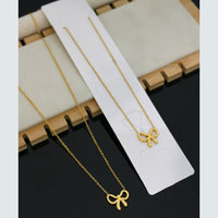 Klitz Premium Jewellery Bow Shape Necklace (Pack of 12)