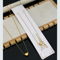 Klitz Premium Jewellery Heart Shape Necklace (Pack of 12)