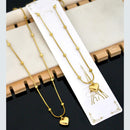 Klitz Premium Jewellery Heart Shape Necklace (Pack of 12)