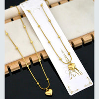 Klitz Premium Jewellery Heart Shape Necklace (Pack of 12)