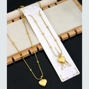 Klitz Premium Jewellery Heart Shape Necklace (Pack of 12)