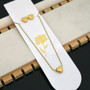 Klitz Premium Jewellery Heart Shape Necklace (Pack of 12)