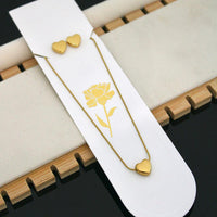 Klitz Premium Jewellery Heart Shape Necklace (Pack of 12)