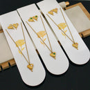 Klitz Premium Jewellery Heart Shape Necklace (Pack of 12)