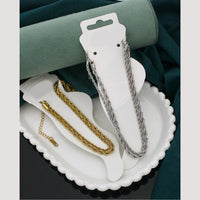 Klitz  Stylish Stainless Steel Layered Anklet / Payal (Pack of 12)