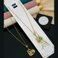 Klitz Anti-Tarnish Swan Design Austrian Stone Necklace (Pack of 12)
