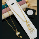 Klitz Fancy Fish Design Austrian Stone Necklace Set (Pack of 12)