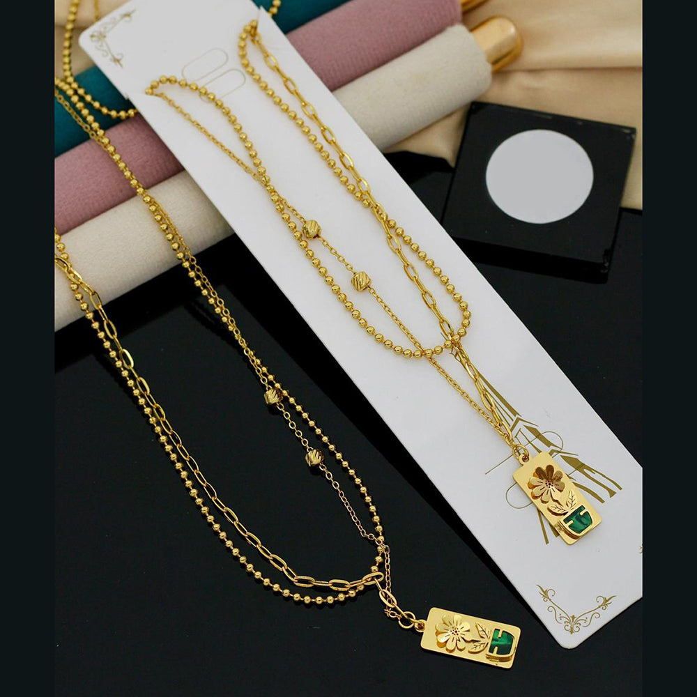 Klitz Premium Jewellery Crystal Stone Necklace (Pack of 12)