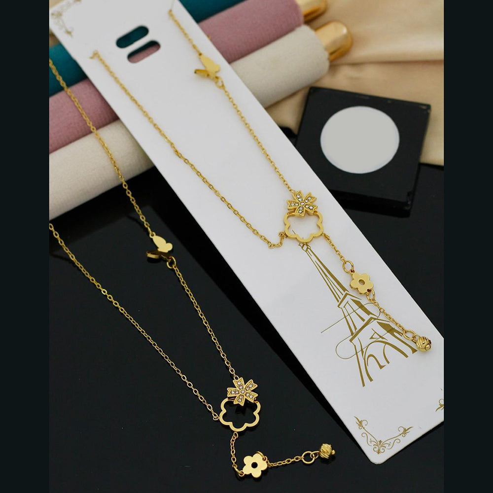 Klitz Anti-Tarnish Design Austrian Stone Necklace (Pack of 12)