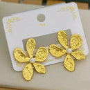 Klitz Premium Flower Shape Studs Earrings  (Pack of 12)