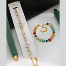 Klitz Elegant & Trendy Crystal Stone Designer Elegant Bracelet (Pack of 12)