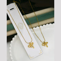 Klitz Bow Stainless Steel Chain Pendant (Pack of 12)