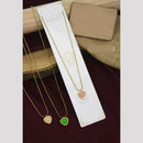 Klitz Premium Jewellery Pota Stone Heart Shape Necklace (Pack of 12)