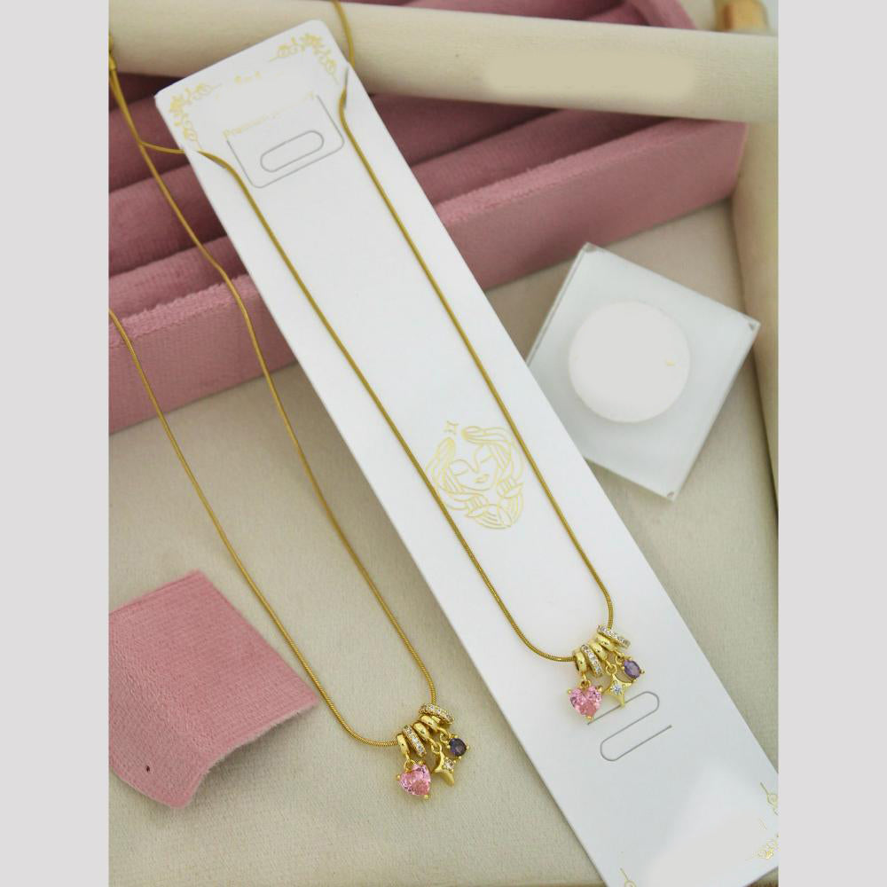 Klitz Premium Jewellery Crystal Stone Necklace (Pack of 12)