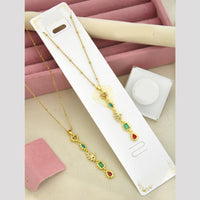 Klitz Premium Jewellery Crystal Stone Necklace (Pack of 12)