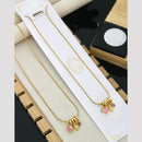 Klitz Premium Jewellery Crystal Stone Necklace (Pack of 12)