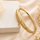 Klitz Pack Of 12 Gold Plated Austrian Stone Openable Kada