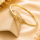 Klitz Pack Of 12 Gold Plated Austrian Stone Openable Kada
