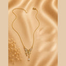Klitz Fancy Stainless Steel Austrian Stone Butterfly Design Necklace Set (Pack of 12)
