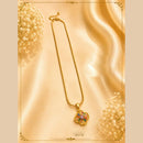 Klitz Fancy Stainless Steel Crystal Stone Necklace Set (Pack of 12)