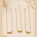 Klitz Fancy Stainless Steel  Designer Necklace Set (Pack of 12) Assorted Design