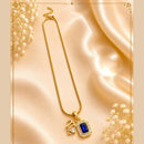 Klitz Fancy Stainless Steel Crystal Stone Designer Necklace Set (Pack of 12)