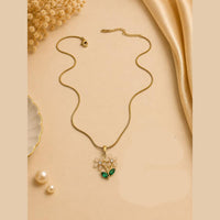Klitz Fancy Stainless Steel Crystal Stone Designer Necklace Set (Pack of 12)