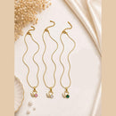Klitz Fancy Stainless Steel Crystal Stone Designer Necklace Set (Pack of 12)