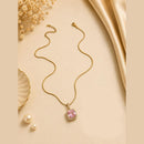 Klitz Fancy Stainless Steel Crystal Stone Designer Necklace Set (Pack of 12)