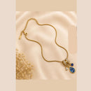 Klitz Fancy Stainless Steel Crystal Stone Designer Necklace Set (Pack of 12)