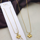 Klitz Stunning Gold Plated Austrian Stone Heart Chain Pendant