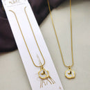 Klitz Stunning Gold Plated Stainless Steel Chain Pendant