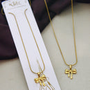 Klitz Stunning Gold Plated Stainless Steel Bow Chain Pendant