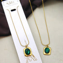Klitz Stunning Gold Plated Stainless Steel Chain Pendant