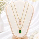 Klitz Stunning Gold Plated Stainless Steel Chain Pendant