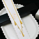 Klitz Premium Stainless Steel Crystal Stone Chain Necklace (Set of 12)