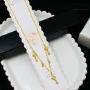 Klitz Premium Stainless Steel Crystal Stone Chain Necklace (Set of 12)