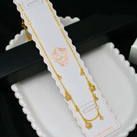 Klitz Premium Stainless Steel Crystal Stone Chain Necklace (Set of 12)