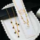 Klitz Premium Stainless Steel Chain Necklace (Set of 12)