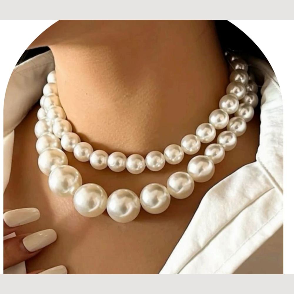 Dhirish International Classic Pearl Jewellery Necklace