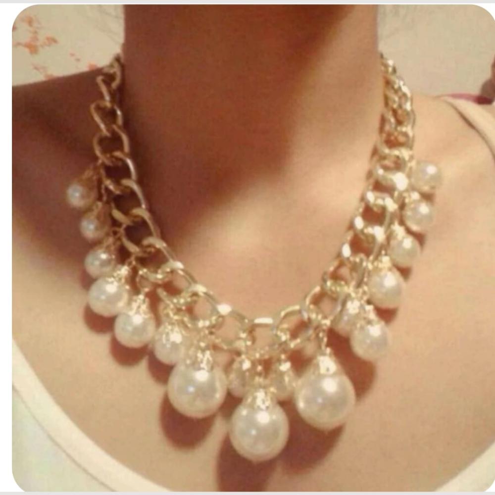 Dhirish International Classic Pearl Jewellery Necklace