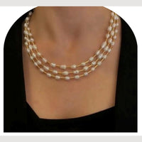 Dhirish International Classic Pearl Jewellery Necklace