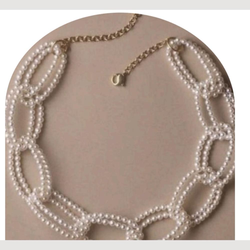 Dhirish International Classic Pearl Jewellery Necklace