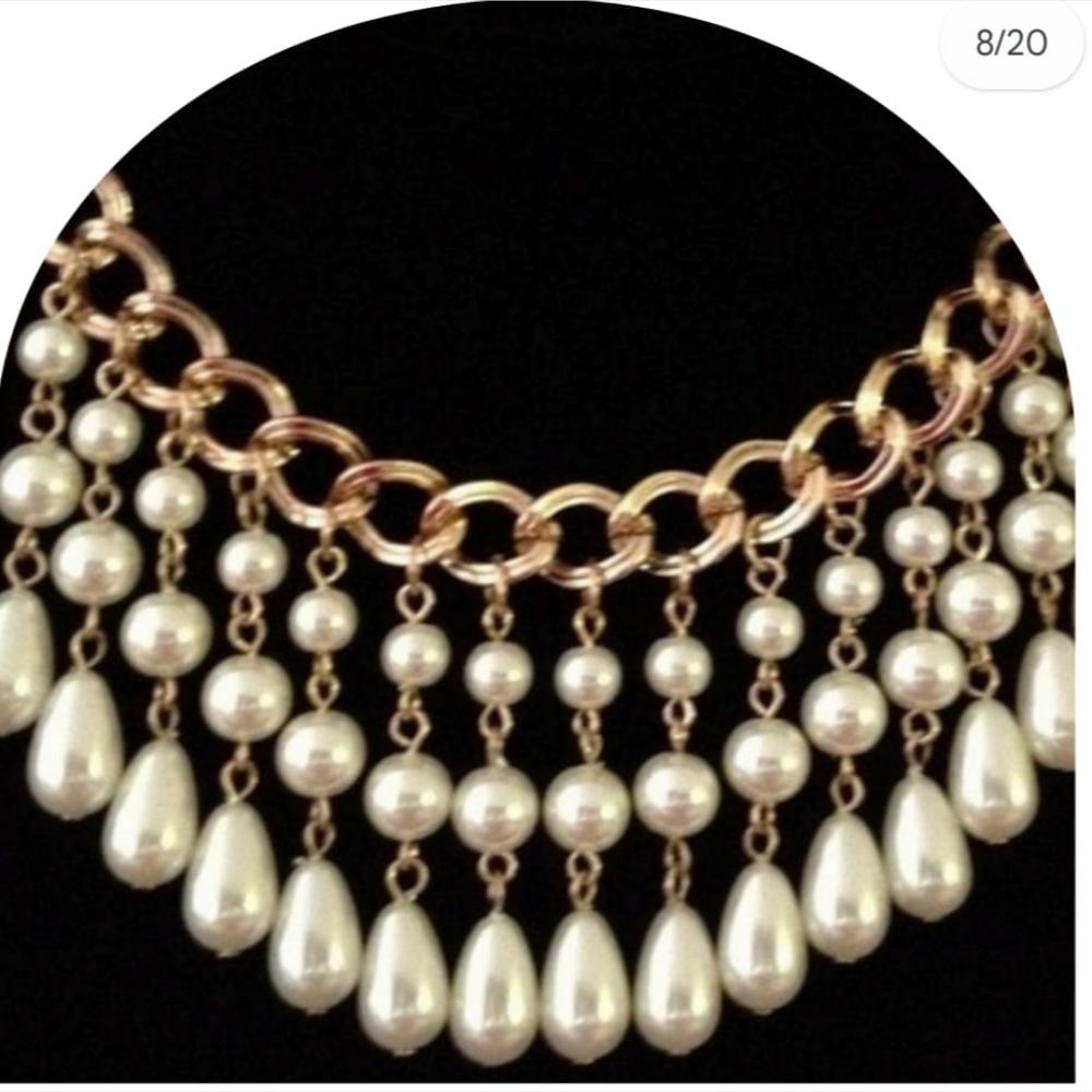 Dhirish International Classic Pearl Jewellery Necklace