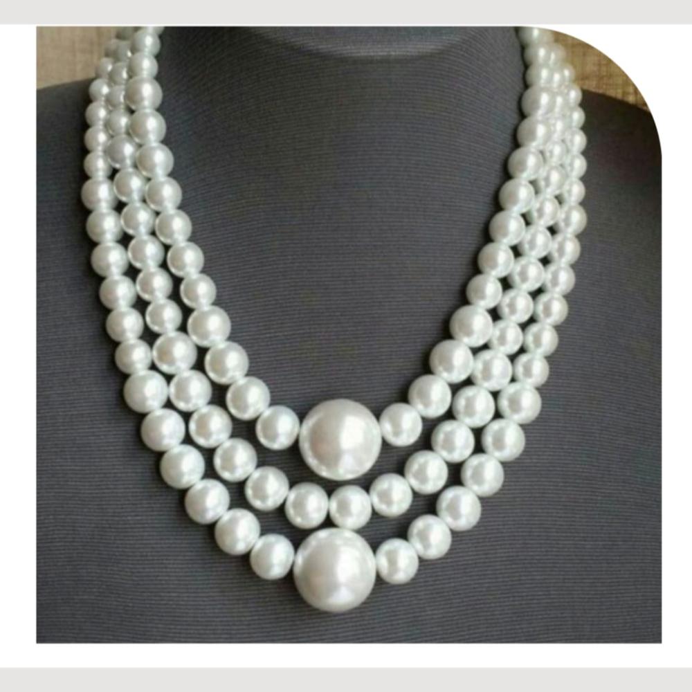 Dhirish International Classic Pearl Jewellery Necklace