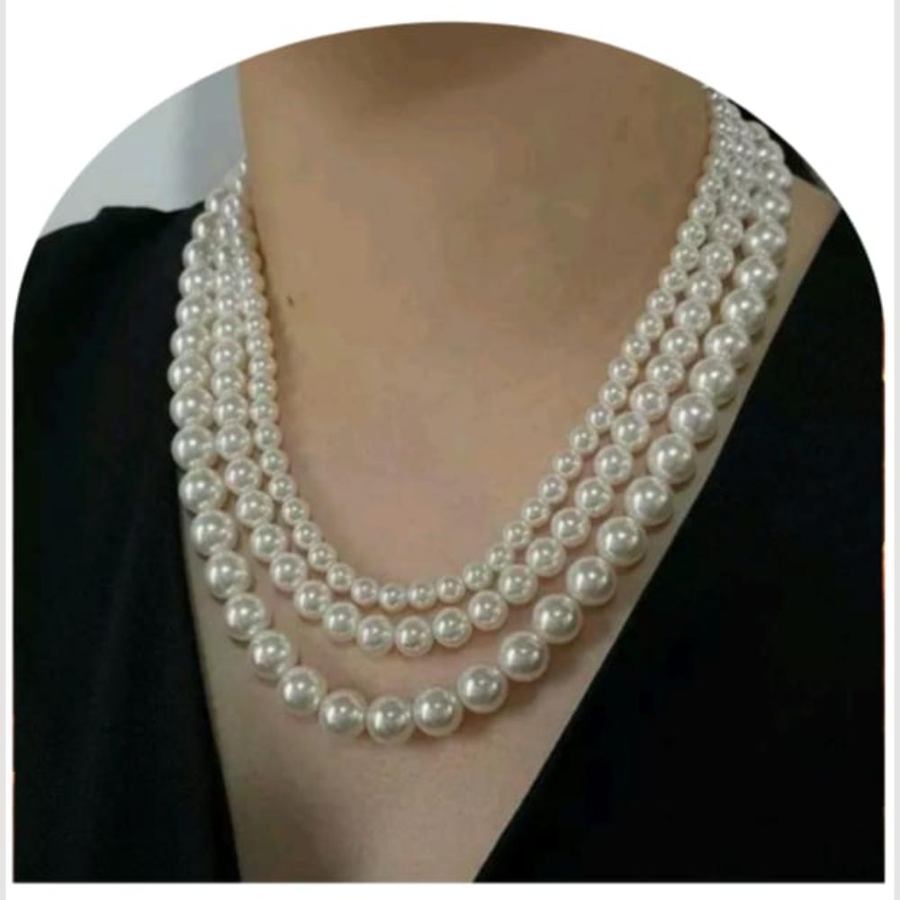 Dhirish International Classic Pearl Jewellery Necklace