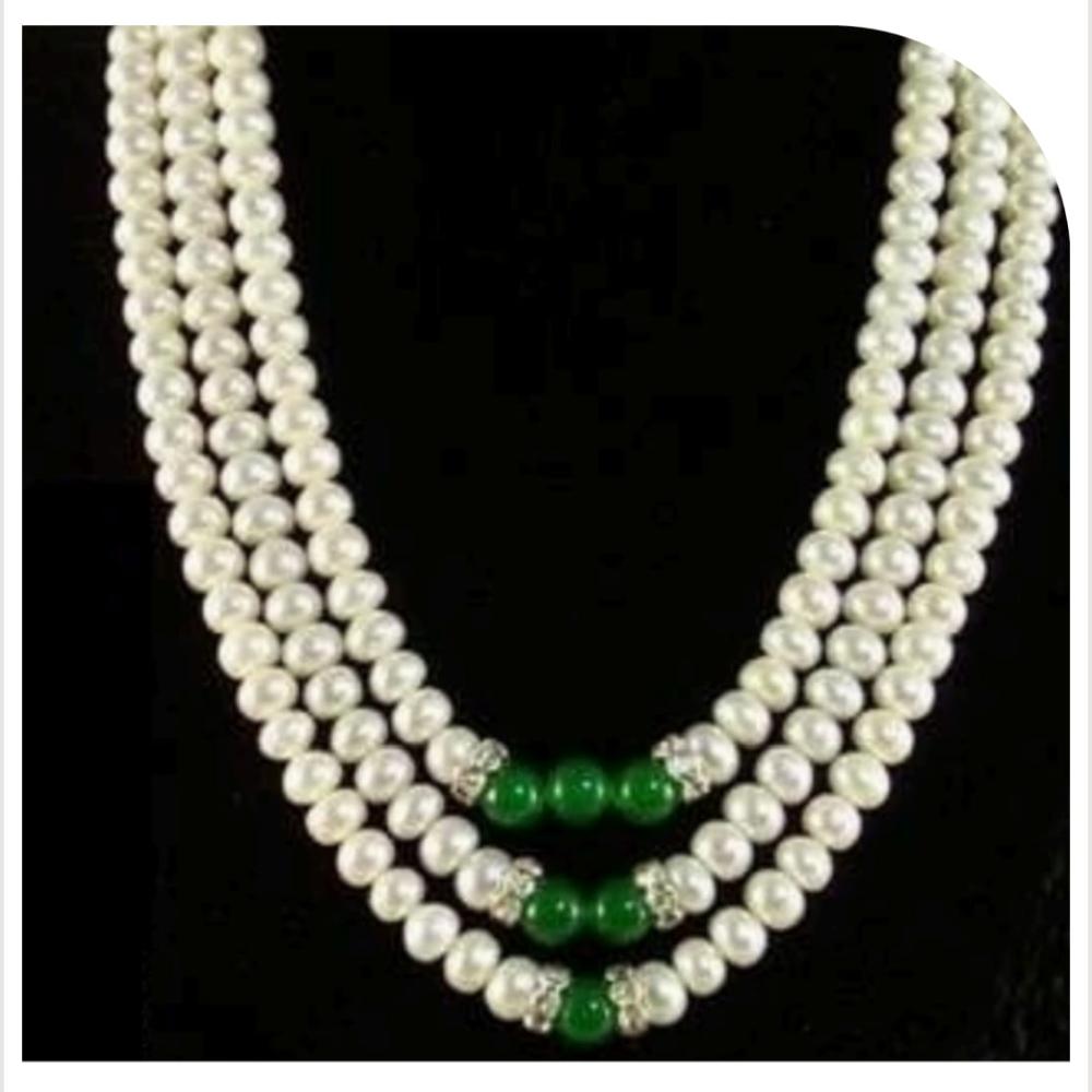 Dhirish International Classic Pearl Jewellery Necklace